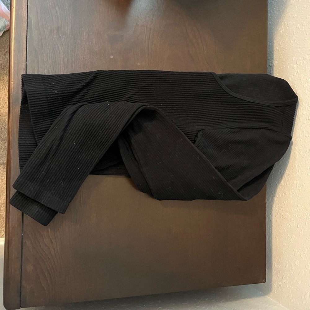 Ultra Flirt Black Long Sleeve Top